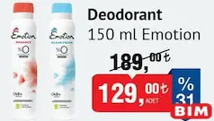 EMOTİON DEODORANT 150 ML fiyat ve kampanya bilgisi
